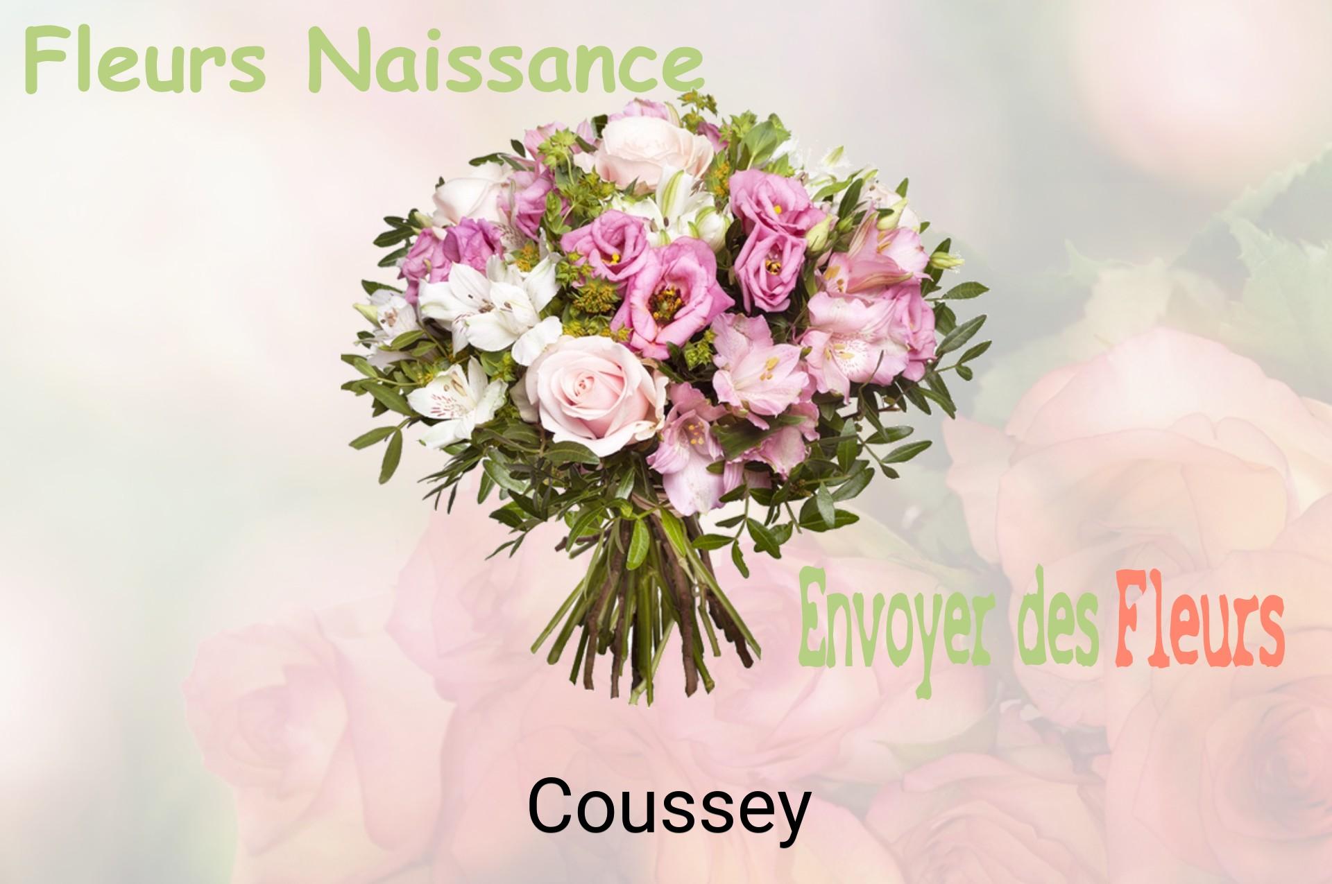 Bouquet de fleurs de naissance livré à Coussey