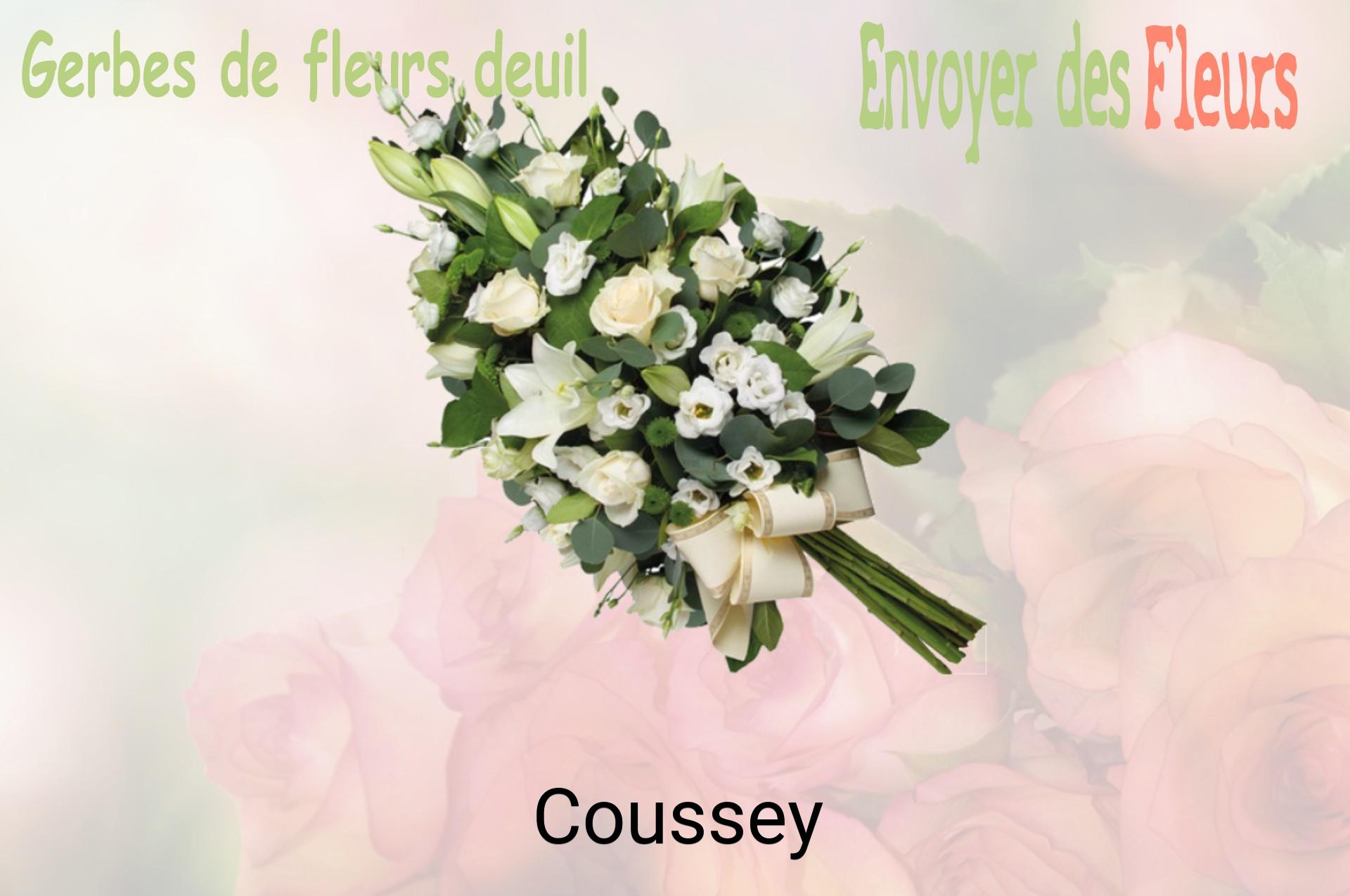 Gerbe de fleurs de deuil livrée à Coussey
